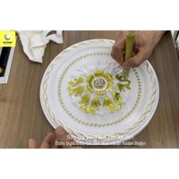 Sơn Giả Vàng 24K Ánh Kim AK-001 Trên Tượng, Thạch Cao, Phào Chỉ, Sắt Mỹ Thuật, Bê Tông
