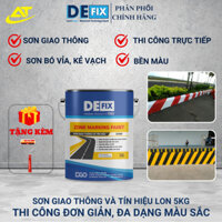 Sơn giao thông lạnh, Sơn vạch kẻ đường (thi công trực tiếp) DEFIX Road Line D500 loại 5kg