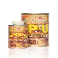 Sơn Gỗ : DẦU BÓNG PU ACRYLIC bộ 1 ký