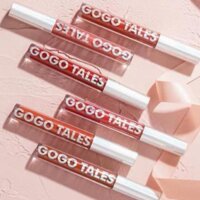 Son hiệu ứng bóng mượt Gogo Tales chống thấm nước và dưỡng ẩm cho môi 6 màu lựa chọn