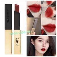 Son High End YSL Ladies Rouge Pur Couture The Slim Leather Matte Lipstick 1966 Rouge Libre ✌ ĐỎ ĐẤT