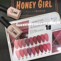 sơn honey girl 9 màu, set sơn 9 màu honey girl ( bảng 1)