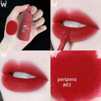 Son Ink 03 Red Only Đỏ Gạch Pha Hồng Son Kem Lì Peripera Ink Velvet Lip Tint Mới Nhất 4g [CHÍNH HÃNG]