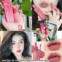 Son Ink 27 Strawberry Nude Hồng Đất Kem Lì Peripera Ink Velvet Lip Tint Mới Nhất 4g