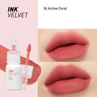 Son Ink 36 Hồng San Hô, Son lì Peripera Ink The Velvet Weather Mịn Như Nhung