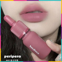 Son Ink Peripera Màu 41 Cool Off Rosy hồng đất pha chút ánh tím Velvet Lip Tint Kem Lì