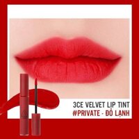 🌹Son kem 3CE Velvet Lip Tint - Private đỏ lạnh