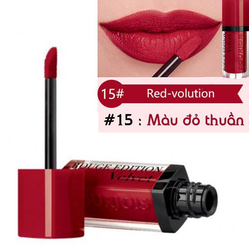 Son kem Bourjois Rouge Edition Velvet 15 Red Volution - Đỏ Thuần 7.7ml