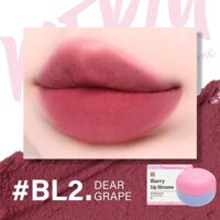 Son Kem Bùn Kiêm Má Hồng Merzy Blurry Lip Mousse #BL2 Dear Grape