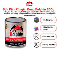 Sơn Kẽm Chuyên Dụng 1 Thành Phần Dolphin, Sơn Sắt, Sơn Kim Loại, Sơn 1 Thành Phân, Loại 400gr, 800gr