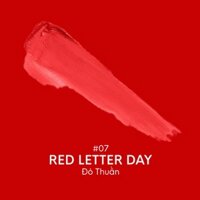 Son Kem Gilaa Long Wear Lip Cream # 07 Red Letter Day (Đỏ Thuần)