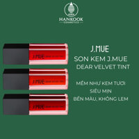 Son kem J.MUE DEAR VELVET TINT màu lì siêu mịn lâu trôi cao cấp 5g