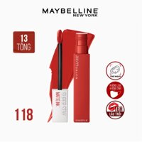 Son Kem Lì 16h Lâu Trôi Maybelline New York Super Stay Matte Ink Lipstick 5ml - Dancer 118