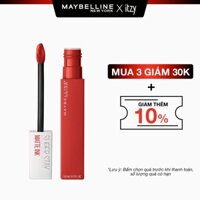Son Kem Lì 16h Lâu Trôi Maybelline New York Super Stay Matte Ink City Edition Lipstick