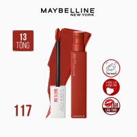 Son Kem Lì 16h Lâu Trôi Maybelline New York Super Stay Matte Ink Lipstick 5ml - Ground Breaker 117