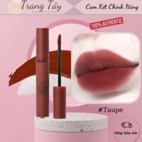 Son kem lì 3CE Velvet Lip Tint Taupe -đỏ nâu *