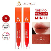 Son Kem Lì Angelux 24h Water Proof Màu Cam Nâu 20g Chính Hãng