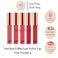 Son kem lì Bbia Last Velvet Lip Tint Version 4 Flower Series (5 màu) 5g - mylysstoredn