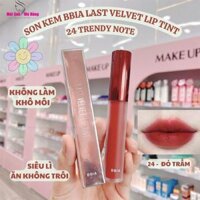 Son kem lì Bbia Last Velvet Lip Tint Version 5 24 Trendy Note 5g - Hồng Cam Đất