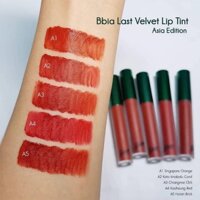 SON KEM LÌ BBIA LAST VELVET LIP TINT ASIA EDITION A1-A4