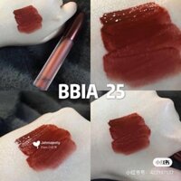 son kem lì bbia màu 25 son bibia 25 màu nâu đỏ trầm HÀNG CHÍNH HÃNG 100%