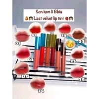 SON KEM LÌ BIBIA LAST VELVET LIP TINT VERSION 1.3.4.5