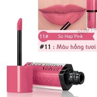 Son kem lì Bourjois Rouge Edition Velvet 7.7ml màu 11 - So Hap'pink - Màu hồng cam- Pháp