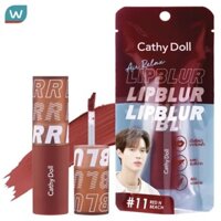 Son Kem Lì Cathy Doll Air Relax Lip Blur #11 Red N Beach 3.5 g