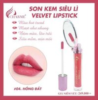 Son Kem Lì Charme Velvet Lipstick - 04 Hồng Đất