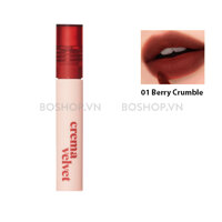 Son Kem Lì Etude House Crema Velvet Tint #01 Berry Crumble