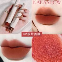 Son kem lì Kakashow tone red color nâu đất,Son môi mềm mại và mượt mà lâu trôi chống nước