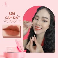 Son kem lì không trôi chính hãng pink queen màu Cam Đất ,son kem lì không trôi sau khi ăn uống bảo hành 24h 4g