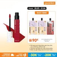 Son Kem Lì Maybelline Super Stay Matte Ink Lipstick (City Edition) 375 Peacekeeper Đỏ Đất 5Ml