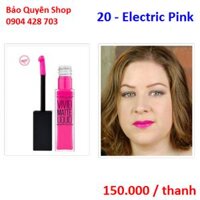 Son kem lì Maybelline Vivid Matte Liquid – 20 Electric Pink