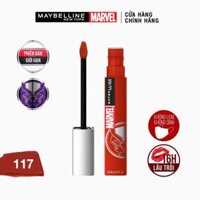 Son Kem Lì Maybelline X Marvel 117 Màu Đỏ Gạch 5ml