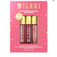 Son kem lì Milani Stay Put Liquid Lip Shimmer Lipstick Trio, Glisten + Glow