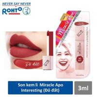 Son kem lì Miracle Apo Lip Lacquer Matte Holiday Collection 3ml *