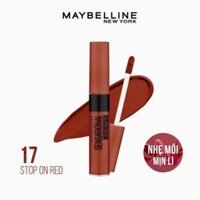 Son Kem Lì Nhẹ Môi Maybelline Màu 17 Đỏ Gạch 7ml