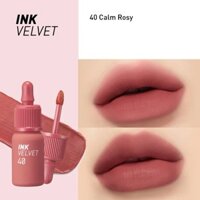 Son kem lì Peripera Ink Velvet 40 Calm Rosy – Màu Hồng Đất