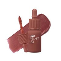 Son kem lì Peripera Ink Velvet 23 nuty nude -nâu đất sữa
