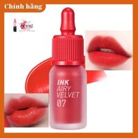 Son Kem Lì Peripera Ink Velvet Lip Tint màu 07-đỏ cam bản mới son môi chính hãng
