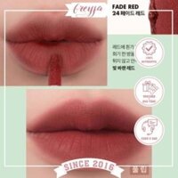 Son Kem Lì Romand Zero Velvet Tint 24 Fade Red - Màu Đỏ Thuần, Chất Son Nhung Mềm Mại Không Gây Bết Dính,Bền Màu,Giữ Màu