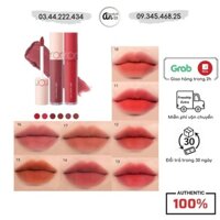 Son Kem Lì Romand Zero Velvet Tint dạng kem xốp nhẹ khi swatch cho lớp son mịn mượt tự nhiên