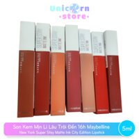 Son Kem Mịn Lì Lâu Trôi Đến 16h Maybelline New York Super Stay Matte Ink City Edition Lipstick