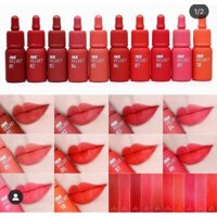 Son kem Peripera Ink Velvet Lip Tint siêu lì, bám màu cực tốt và mềm mịn môi