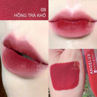Son Kem Siêu Lì ANGELUX Chính Hãng, Công nghệ Màng Khóa Chống Thấm, Chống Trôi Mới Số 1 Việt Nam (HỒNG TRÀ KHÔ)