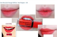 Son Kem Siêu Lì Bourjois Rouge Edition Velvet # 03 Hot Pepper #Đỏ cam