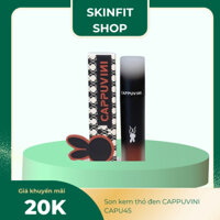 Son kem thỏ đen CAPPUVINI mềm lì căng mọng Reverse Macaron Pink Lip Mud Pink Velvet Mist Lip Mud CAPU45