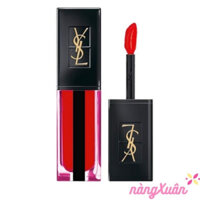 Son Kem YSL 618 Wet Vermilion Vernis Water Satin ❤ Màu Cam Đỏ