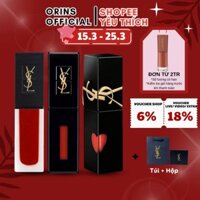 Son Kem YSL Tatouage Couture Velvet Cream 211 416 Đỏ Đất Ánh Cam Auth Phủ Nhung Mỏng Nhẹ Giữ Màu Lâu HÀNG AUTH 100%